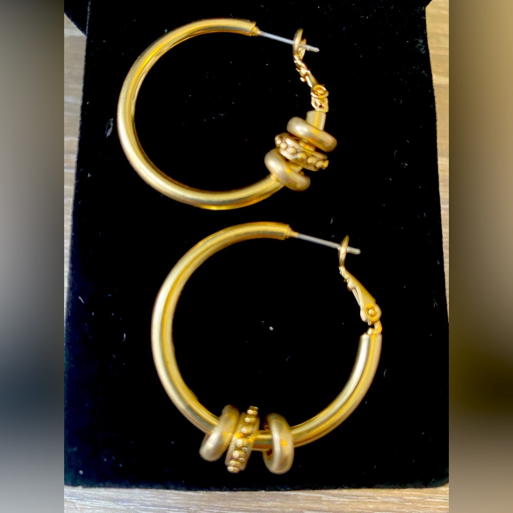 Ella Hoop Gold Earrings from Mialisia by Youngevity